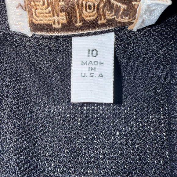 Vintage St John By Marie Gray Black Dress - Picture 5 of 8